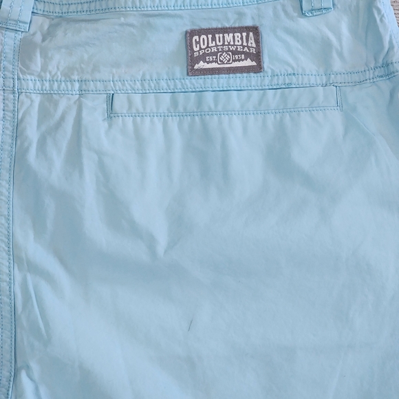 Mens Columbia Shorts Size 34 light blue - Picture 8 of 8